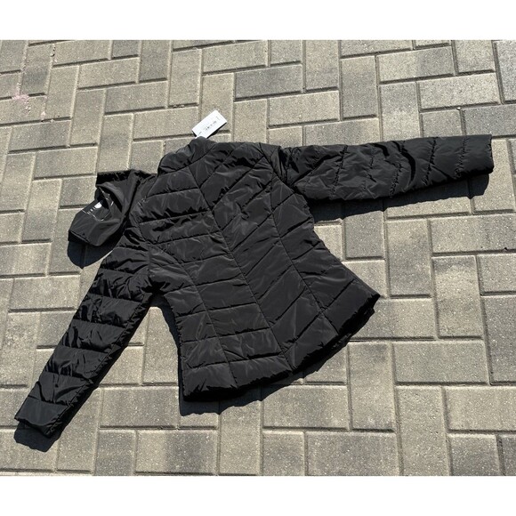 Ted Baker Coat Renika Short Quilted Jacket Packable Puffer Black NWT $195 Size 2 - Picture 7 of 13